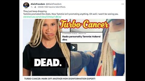 TURBO CANCER: MARK OFF ANOTHER MSM DISINFORMATION EXPERT!