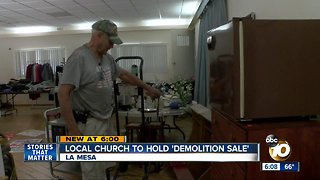La Mesa church to hold 'demolition sale'