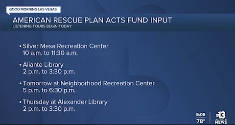 American Rescue Plan Funds input