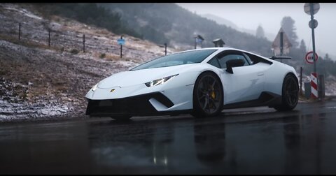 Lamborghini Huracan Performante in the Alps