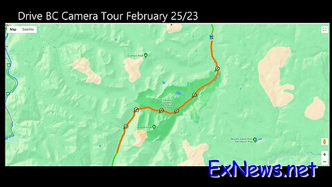 Snow Warning Drive BC Camera tour February 25 2023
