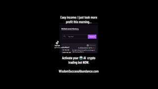 Try our FREE 🤖 AI crypto bot. Its 🤩 fire 🔥 WisdomSuccessAbundance.com #cryptocurrency