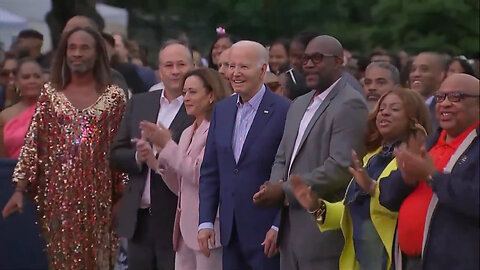 Here's Kamala Harris Dancing While Joe Biden Stands There Like An Idiot