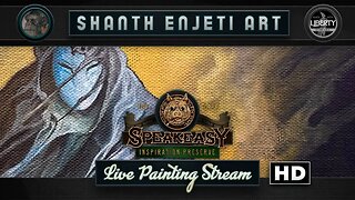 🔴 LIVE! Shanth Enjeti Art’s SPEAKEASY INSPIRATION PRESERVE! Painting Pulp Horror Comics!