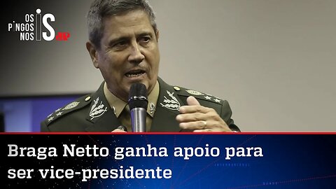 Mourão elogia nome de Braga Netto como vice de Bolsonaro