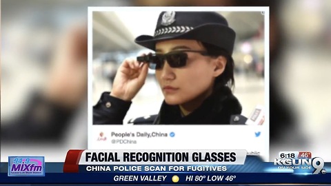 Chinese Police Using Sunglasses That Recognize People Within 100 milliseconds!
