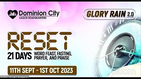 Glory Rain | Morning Belt | Friday, 15th September, 2023 | Dominion City Lagos