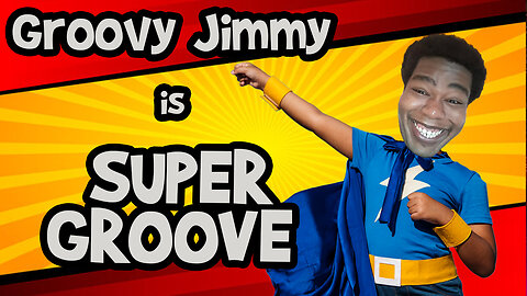 Groovy Jimmy Wears a Cape on Panel