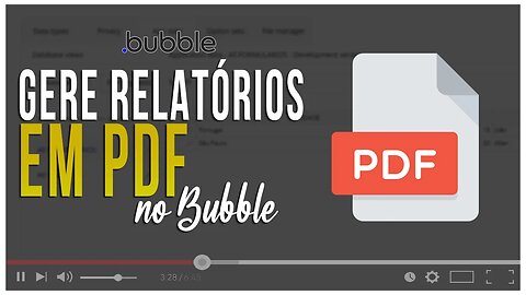 Com gerar pdf de relatórios e currículos no bubble