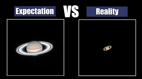 Planets through a telescope. Expectation VS Reality !!
