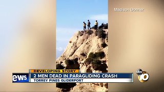 Two men dead after paragliding crash