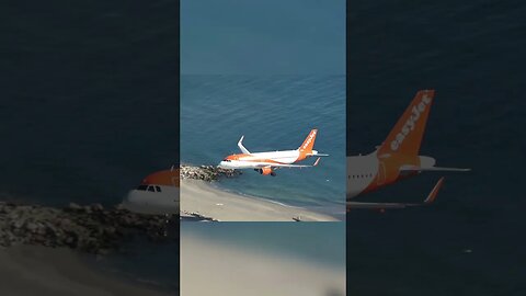 G-EZPD on Approach and Land at Gibraltar Airport