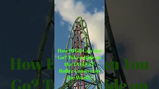 How HIGH Can You Go? Take a Ride on the TALLEST Roller Coasters in the World! #shorts