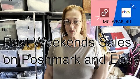 12 Piece Weekend Sales Report from Poshmark and Ebay