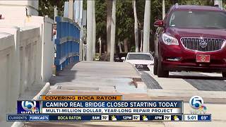 Camino Real bridge closed starting today