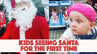 Adorable Kids Meet Santa For The First Time