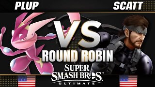 PG | Plup (Greninja) vs. ScAtt (Snake/Mega Man) - Smash Ultimate MVG Round-Robin