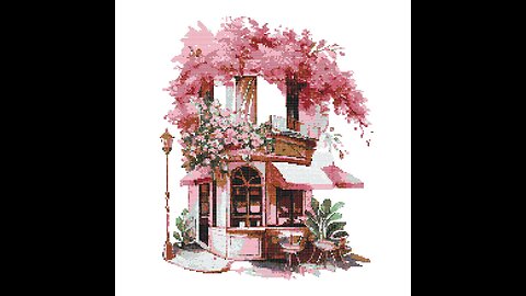 CAFÉ IN BLOOM Cross Stitch Pattern by Welovit | welovit.net | #welovit