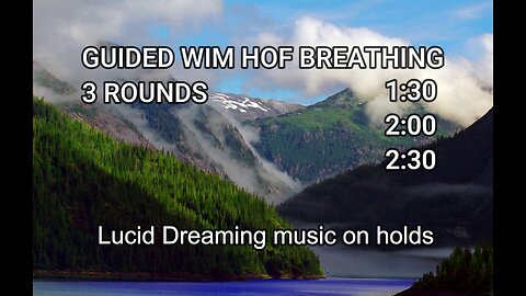 Wim Hof style guided breathing, 3x30 breath