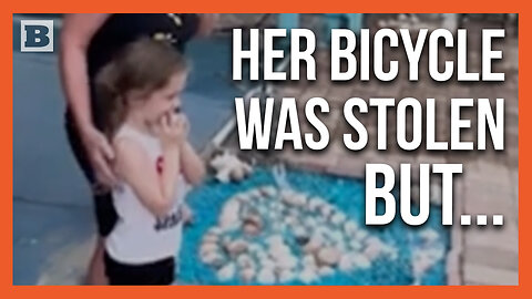 Girl Who Had Bike Stolen Receives a New One from Police Officers