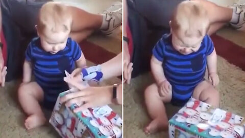 Baby Got Angry After Mom Opened The Gift