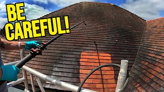I Can't Take Another BREAK! Roof Cleaning is EASY WORK!
