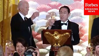 WATCH: President Biden, Japan's PM Fumio Kishida Toast At State Dinner