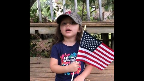 3 year-old Bella singing God Bless America