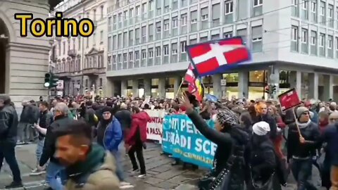 HUGE PROTESTS ALL OVER ITALY