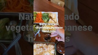 My healthy Japanese hand rolls meal / dinner today. Meal ideas #vegetarianvegan