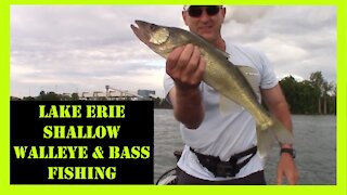 Lake Erie Walleye and Bass Fishing