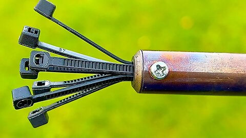 Put Cable Ties in your Electric Soldering iron and admire the results