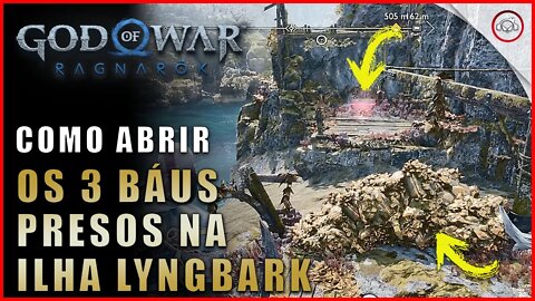 God of war Ragnarok, Como abrir os 3 baús presos em cima da Baleia Gigante | Super dica