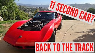 Drag Racing a 73 C3 Corvette with a 500+ HP 383 SBC!