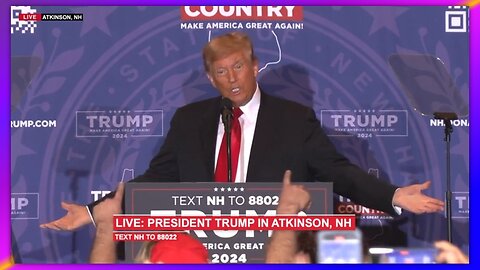 PRESIDENT TRUMP IN ATKINSON, NH - JANUARY 16, 2024