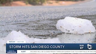 Winter weather hits San Diego