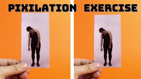 Pixilation exercise |Fitness Woman| healthyandfitness |#shorts #healthfithindi