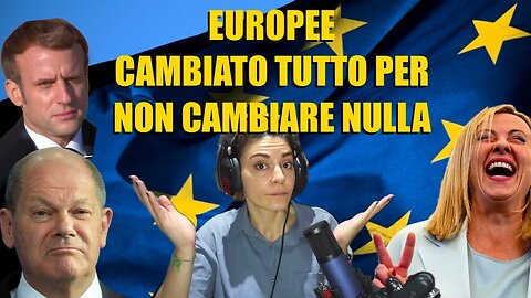 ELEZIONI EUROPEE 8-9 GIUGNO 2024-CAMBIATO TUTTO PER NON CAMBIARE NULLA! La campagna elettorale in cui si è fatta bisboccia ha lasciato lo spazio al tirare le opinioni di oggi. dal tracollo di Macron, a quello di Scholz