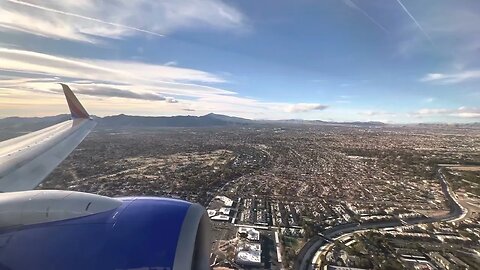Southwest Airlines Boeing 737-700 Landing Las Vegas