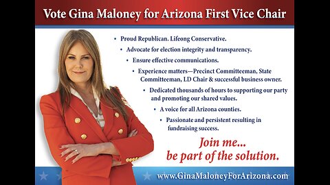 Vote for Gina Maloney For 1st Vice Chair - AZ GOP