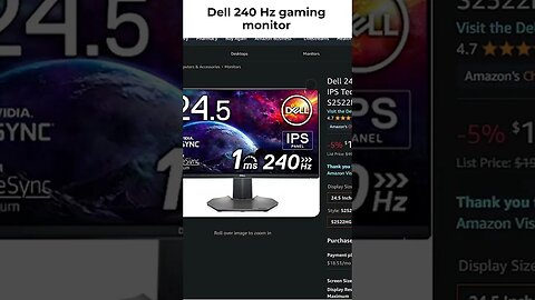 BEST STARTER 240 HZ MONITOR