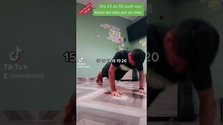 Día 23 de 50 push-ups todos los días por un mes