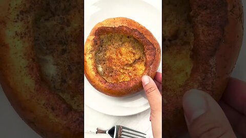 Shake up breakfast with these Air Fryer French Toast Bread Bowls!!
