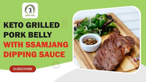 Keto Grilled Pork Belly with Ssamjang Dipping Sauce #shorts