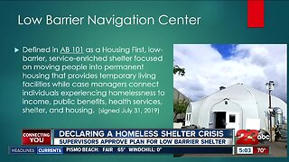 Kern County Supervisors approve plan for low barrier homeless shelter in unanimous vote