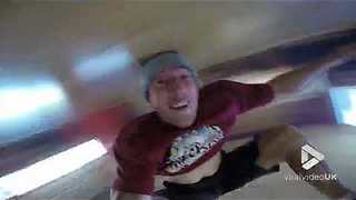 Breakdance head spin POV