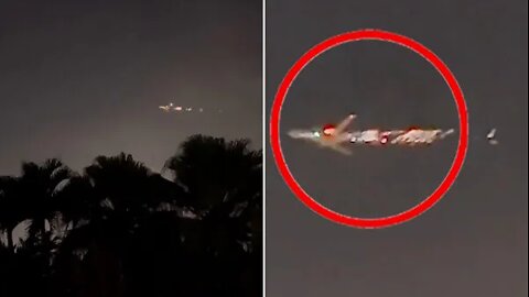 Passenger Boeing 747-8 plane catches FIRE mi-air forcing emergency landing at Miami Airport