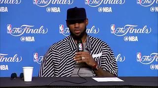 RAW: LeBron James talks Cavs win in game 4