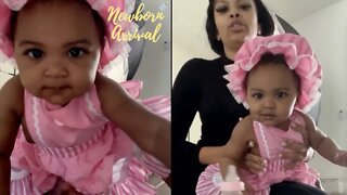 Kodak Black & Maranda Johnson's Daughter Yuri Wears Cute Bonnet For Her Photoshoot! 🎀