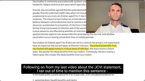 Even by the JCVI's own reasoning - the case for vaccinating children completely falls apart